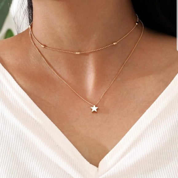 Nikkiwallflower Jewelry - *Emilia* Star Layered Necklace